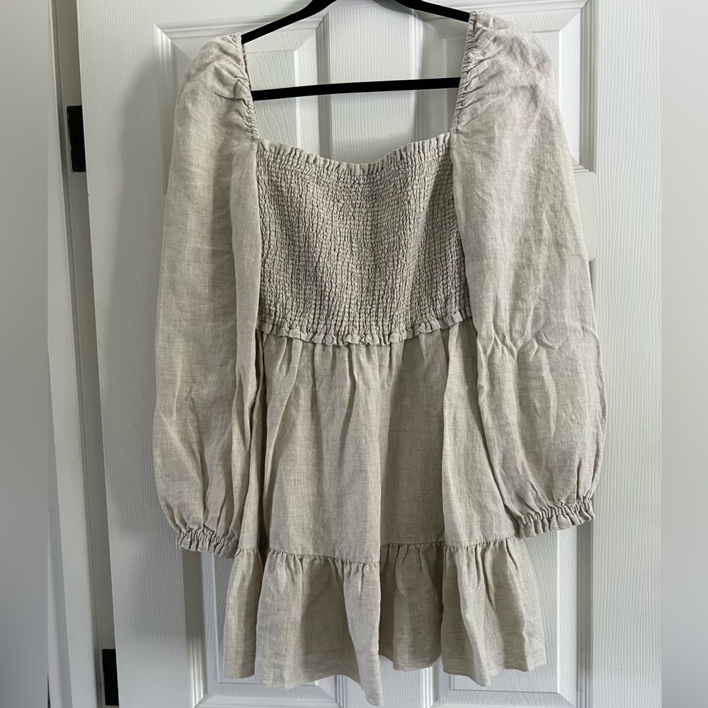 Aritzia Wilfred Tempest Linen Dress